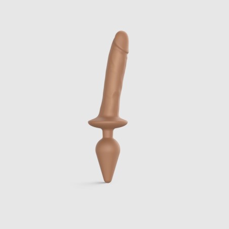 Switch PLUG-IN | Realistic Dildo & Butt plug | Large - Caramel