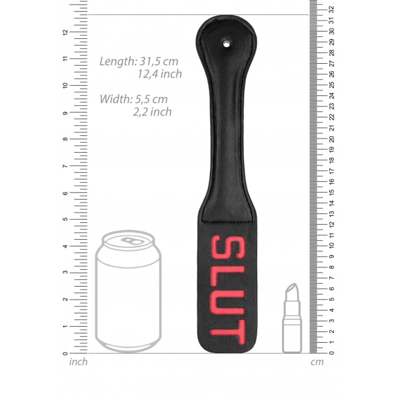 Ouch! Paddle - SLUT - Μαύρο - Sex Shop OLA4U