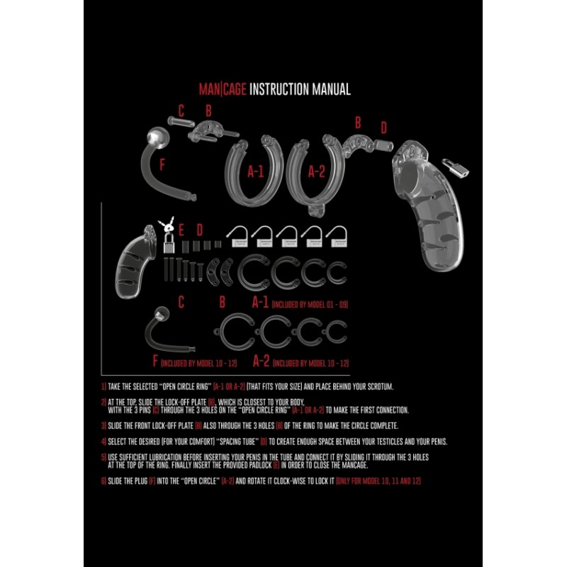 Man Cage Model 10 Chasity 3.5" Cage with Plug OLA4U Sexshop