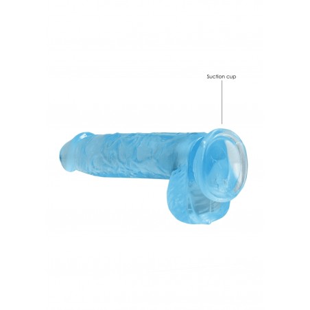 Real Rock | Realistic Dildo With Balls - Blue - 17cm | Ola4U SexShop