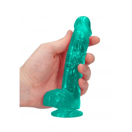 Real Rock | Realistic Dildo With Balls - Green - 17cm | Ola4U SexShop