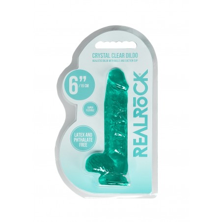 Real Rock | Realistic Dildo With Balls - Green - 17cm | Ola4U SexShop