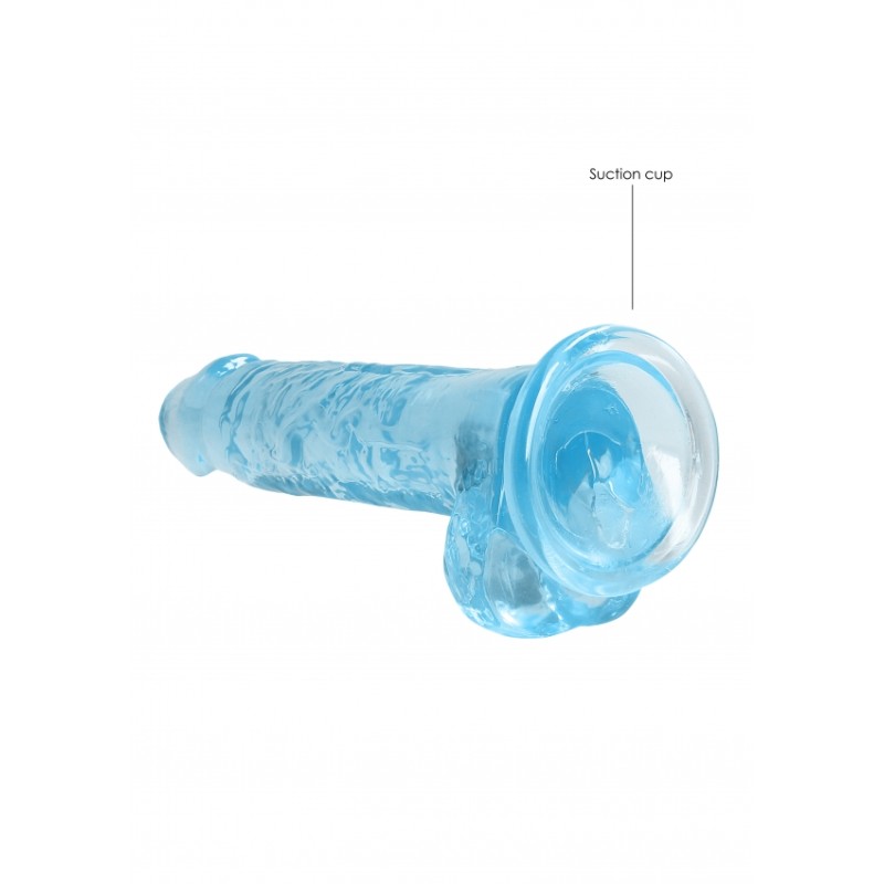 Real Rock | Realistic Dildo With Balls - Blue - 19cm | Ola4U SexShop