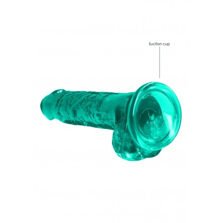 Real Rock | Realistic Dildo With Balls - Green - 19cm | Ola4U SexShop