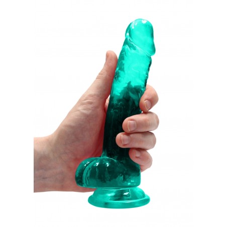 Real Rock | Realistic Dildo With Balls - Green - 19cm | Ola4U SexShop