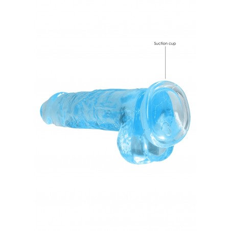 Real Rock | Realistic Dildo With Balls - Blue - 21cm | Ola4U SexShop