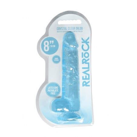 Real Rock | Realistic Dildo With Balls - Blue - 21cm | Ola4U SexShop