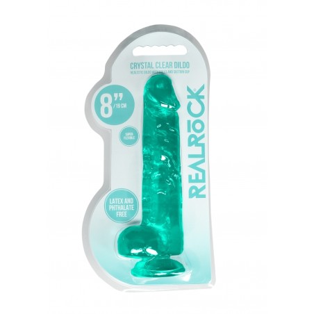 Real Rock | Realistic Dildo With Balls - Green - 21cm | Ola4U SexShop