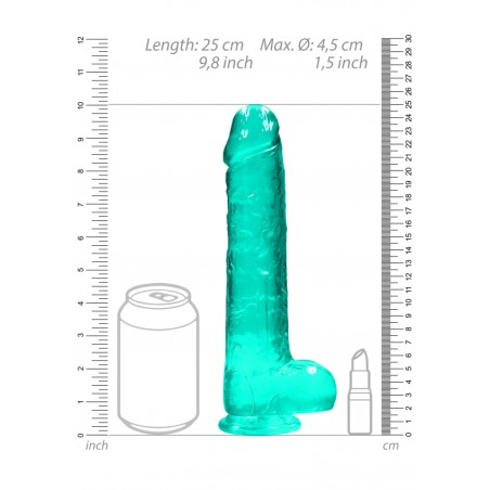 Real Rock | Realistic Dildo With Balls - Green - 25cm | OLa4U SexShop