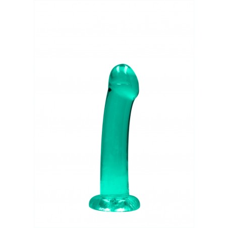 Λείο Ομοίωμα - Dildo με Βεντούζα | Real Rock  - Πράσινο | 17cm | Ola4U Sex Shop