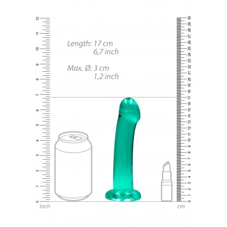 Real Rock | Non Realistic Dildo With Suction - Green - 17cm | Ola4U SexShop