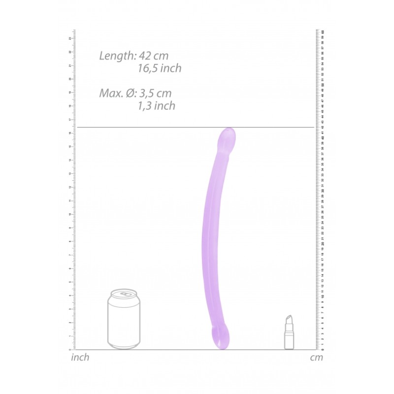 Real Rock | Non Realistic Double Dong 42cm | Purple | Ola4U Sex Shop