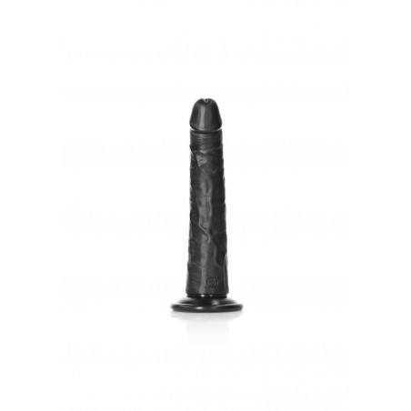 Slim Realistic Dildo with Suction Cup - Black - 20,5 cm | Ola4U SexShop