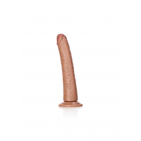 Slim Realistic Dildo with Suction Cup - Tan - 20,5cm | SexShop Ola4U