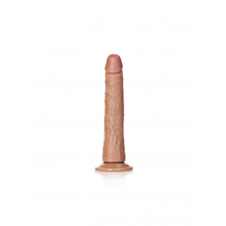 Slim Realistic Dildo with Suction Cup - Tan - 20,5cm | SexShop Ola4U