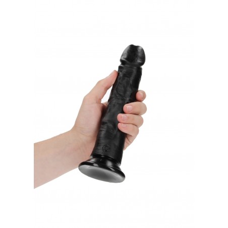 Curved Realistic Dildo with Suction Cup - 20,5 cm | Black | Sex Shop OLA4U