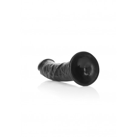 Curved Realistic Dildo with Suction Cup - 20,5 cm | Black | Sex Shop OLA4U