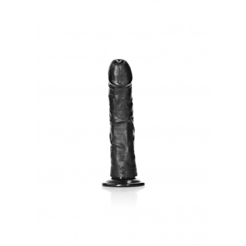 Curved Realistic Dildo with Suction Cup - 20,5 cm | Black | Sex Shop OLA4U
