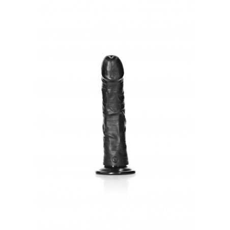 Curved Realistic Dildo with Suction Cup - 20,5 cm | Black | Sex Shop OLA4U