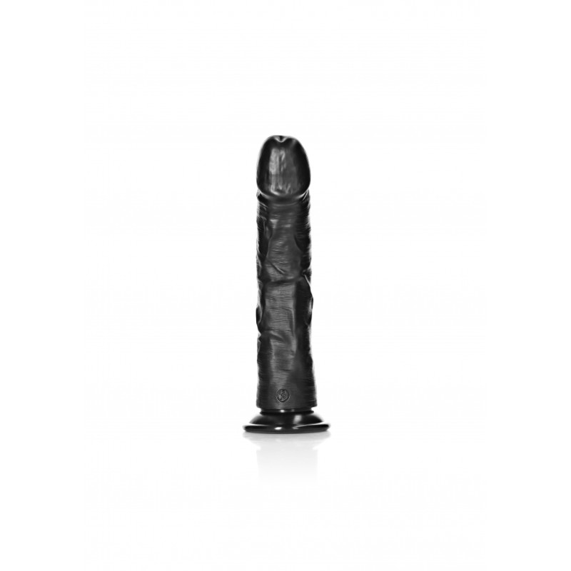 Curved Realistic Dildo with Suction Cup - 25,5 cm | Black | SexShop Ola4U