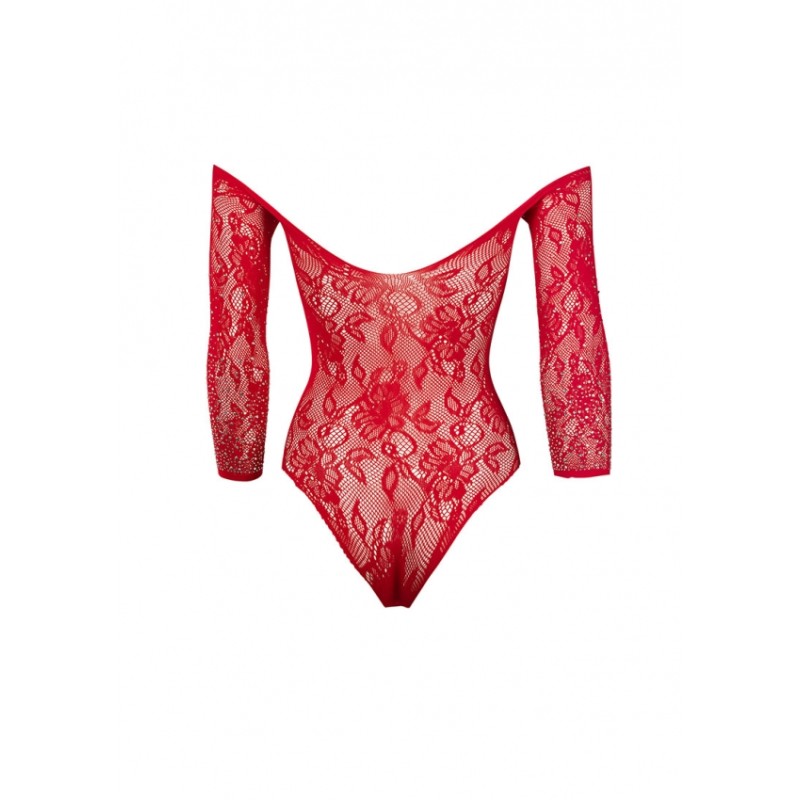 LE DÉSIR | Wonder Rhinestone Bodysuit 004 - Red