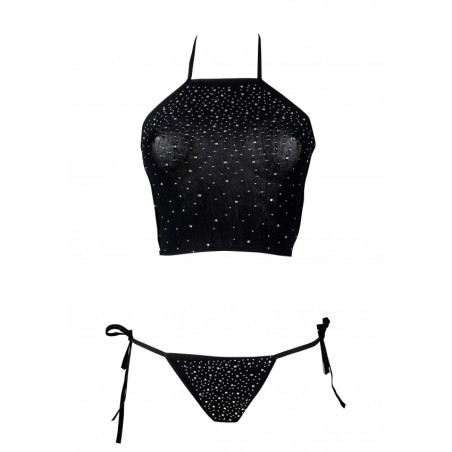 LE DÉSIR | Σετ String & Top | Festive Rhinestone | Μέγεθος: XL/3XL