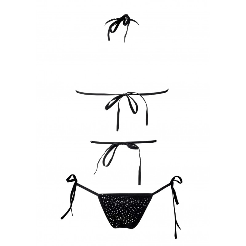 LE DÉSIR | Σετ String & Top | Festive Rhinestone | Μέγεθος: XL/3XL