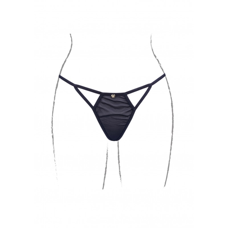 Le Desir | Julie | Elastic Mesh Thong with Open Crotch | Size: XL/3XL