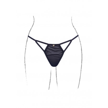Le Desir | Julie | Elastic Mesh Thong with Open Crotch | Size: XL/3XL