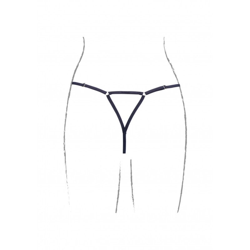 Le Desir | Julie | Elastic Mesh Thong with Open Crotch | Size: XL/3XL