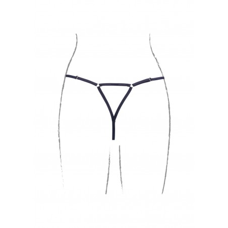 Le Desir | Julie | Elastic Mesh Thong with Open Crotch | Size: XL/3XL