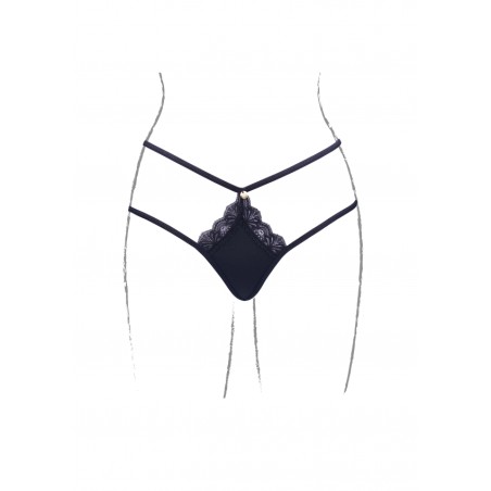 Le Desir | Ami | Thong with Adjustable Sliders and Golden Details | Size: S/XL