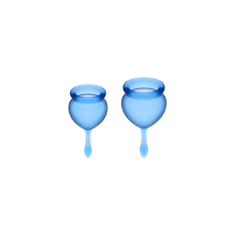 Satisfyer, Feel Good Menstrual Cup Set, Μπλε, Sex Shop, Ola4U