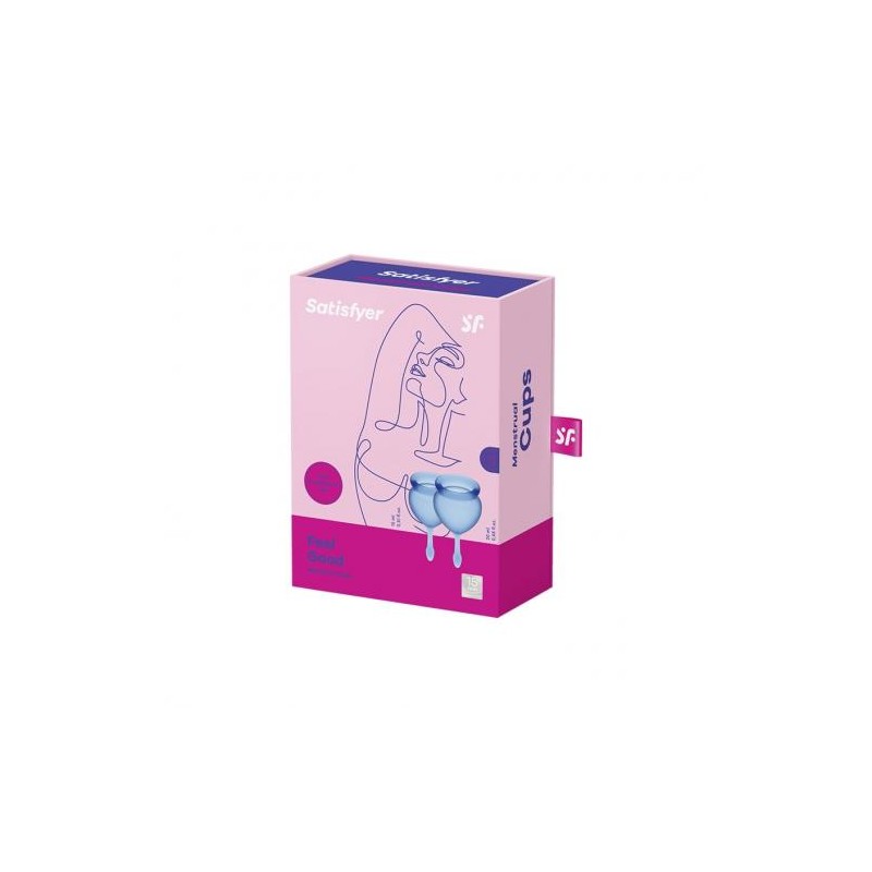 Satisfyer, Feel Good Menstrual Cup Set, Μπλε, Sex Shop, Ola4U