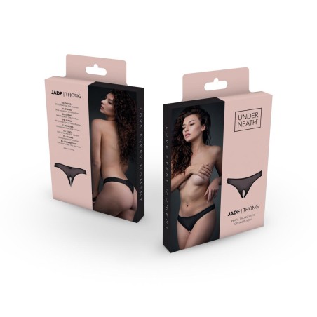 Underneath, Jade, Crotchless Sheer Thong, OLA4U Sex shop