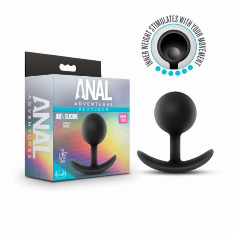 Anal Adventures Platinum, Silicone Vibrating Plug