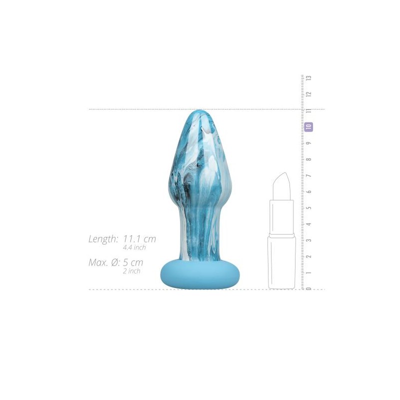 Gildo, Γυάλινη Πρωκτική Σφήνα, Ocean Curl Glass Butt plug, Sex Shop