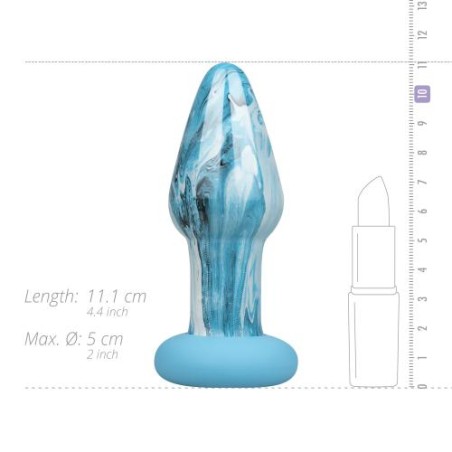 Gildo, Γυάλινη Πρωκτική Σφήνα, Ocean Curl Glass Butt plug, Sex Shop