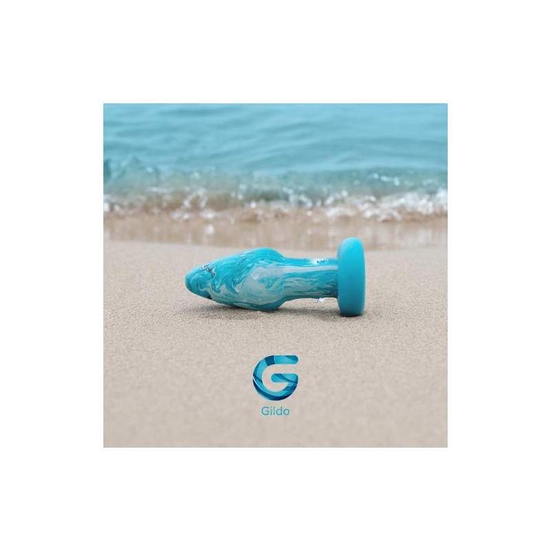 Gildo, Γυάλινη Πρωκτική Σφήνα, Ocean Curl Glass Butt plug, Sex Shop