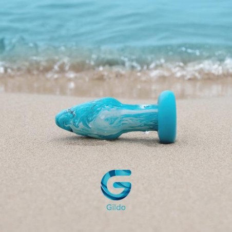 Gildo, Γυάλινη Πρωκτική Σφήνα, Ocean Curl Glass Butt plug, Sex Shop