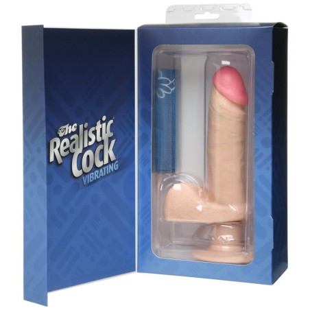 The Realistic: Cock Vibrating 15,5cm - White