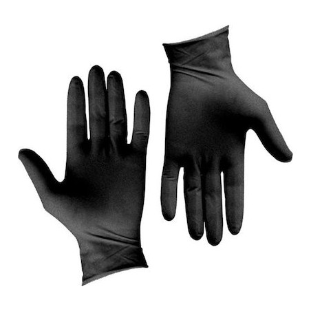 Box Black Nitrile Gloves - 100 Pcs