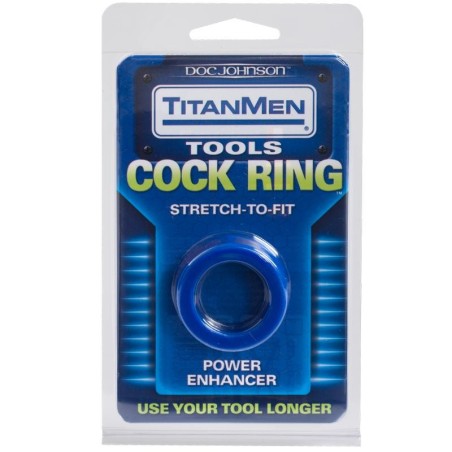 TITANMEN stretch cock ring BLUE