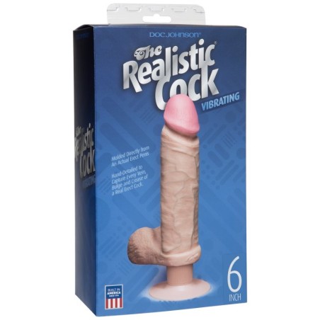 The Realistic - Cock Vibrating 15,5cm - White