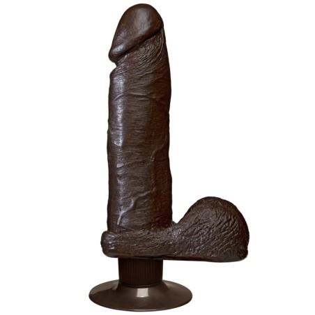 The Realistic Cock - Vibrating 20cm - Black