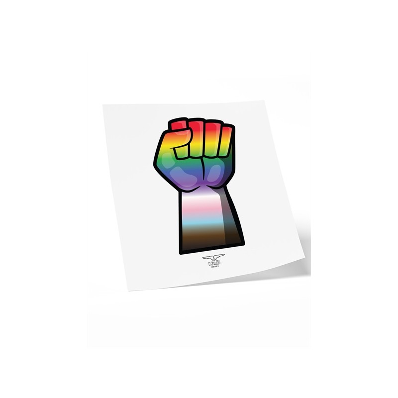 Mister B Temporary Tattoo Rainbow Fist, Ola4U, SexShop