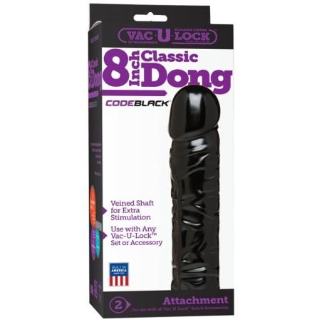 Vac-U-Lock - CodeBlack - 20cm - Classic Dong