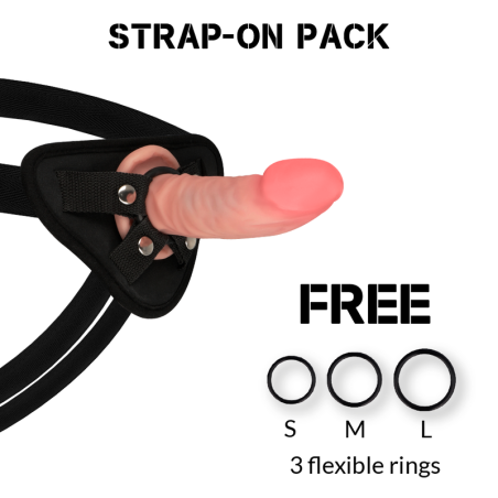 ROCKARMY HARNESS + DUAL DENSITY TIGER 14CM, SexShop, Ola4U