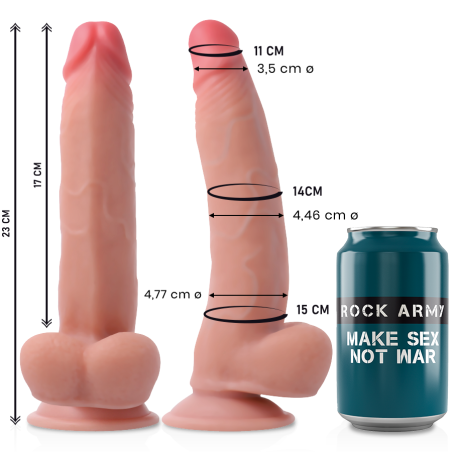 RockArmy, Dual Density, Leopard, 23cm, OLA4U SexShop