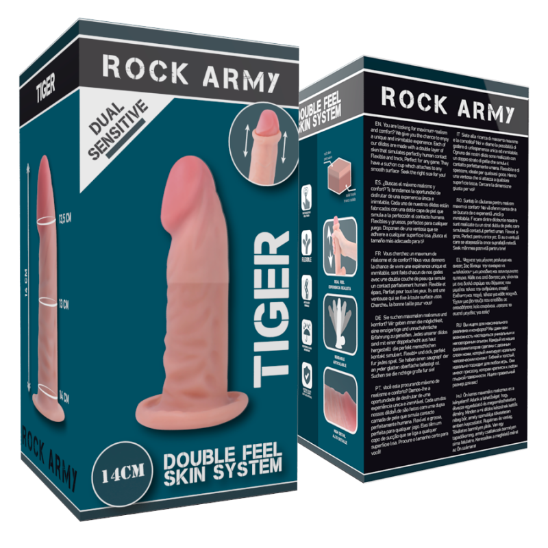 RockArmy, Dual Density Tiger, 14cm, Flesh, OLA4U, Sex shop